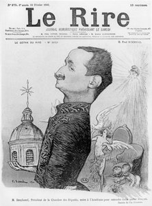 Caricatura de Paul Deschanel, de &39;Le Rire&39;, 10 de fevereiro de 1900
